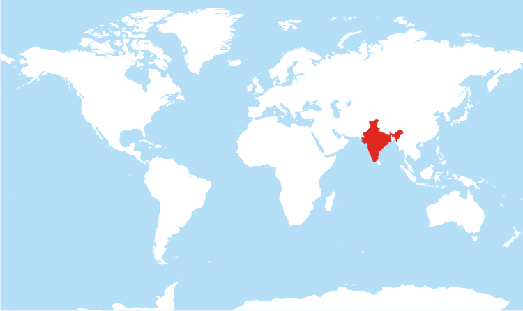 India in map