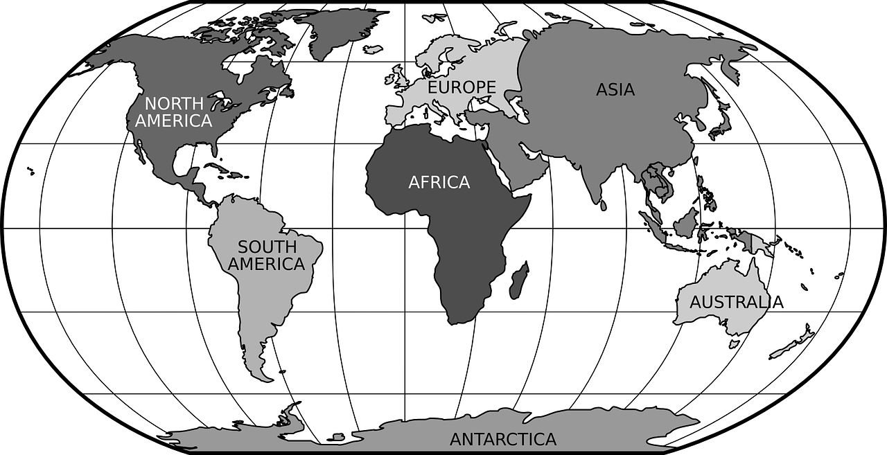 North America in World Map